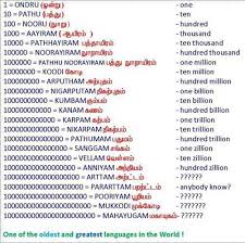 Goki Tamil Numbers Language History Math Quotes Language Quotes