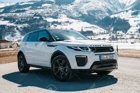 White Range Rover Evoque Austria Alps March 25 2018 Latest Stock Photo Picture And Royalty Free Image Image 116750419
