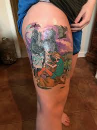 Teal S Scooby Doo Tattoo Done By Brooke Cook At Lucky Bella S In Maumelle Arkansas Cool Tattoos For Guys Scooby Doo Tattoo Tattoos