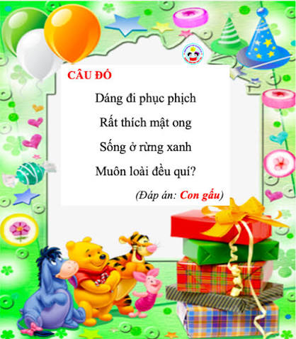 Câu đố: Con gấu | Trường Mầm non Thủy Tiên