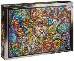 Founded in 1987, ceaco puzzles has remained true to their mission: Gorgeous 1000 Piece Disney Stained Glass Art Jigsaw Puzzle Chip And Company