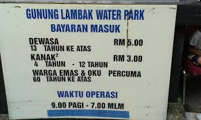 Johor leaves it to federal govt to review water rates given to singapore. Water Park Fees å±…éŠ®gunung Lambakçš„å›¾ç‰‡ Tripadvisor