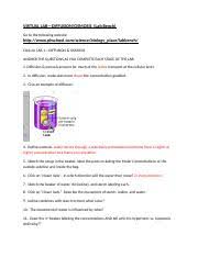 Egg osmosis lab answer key is available in our book collection an online access to it is set as public so you can download it instantly. Virtual Lab Diffusion Osmosis Virtual Lab U2014diffusion Osmosis Lab Bench Go To The Following Website Course Hero