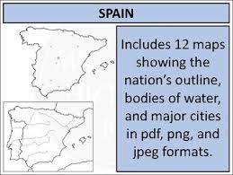 The largest city of kingdom of spain is madrid with a population of 3,266,126. Spain Map Clipart By Mrgrayhistory Teachers Pay Teachers