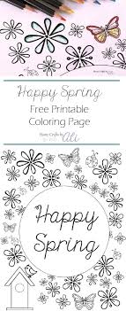 Star wars coloring pages preschool. Happy Spring Printable Coloring Page Home Crafts By Ali