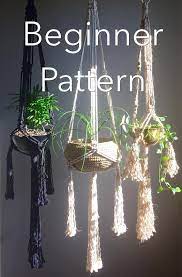 Anastasia Beginner Macrame Pattern Tassels Pdf Diy Plant Etsy Crochet Plant Hanger Free Macrame Patterns Diy Plant Hanger