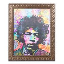 Trademark Fine Art Hendrix 6 was 9 by Dean Russo, Gold Ornate Frame 16x20 :  Amazon.ca: Home