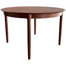 Danish Modern Round Teak Extension Dining Table Extension Dining Table Dining Table Modern Dining Room Tables