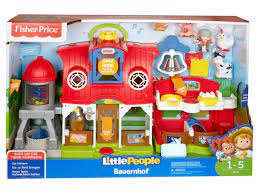Bauer jed kümmert sich fleißig um all seine tiere auf dem bauernhof, und das kind kann ihm helfen. Fisher Price Bauernhof Little People Mit Entdeckspassknopf Ab 12 Monaten Lidl De