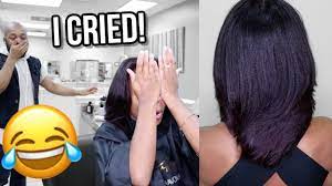 Licensed stylist, healthy hair specialist. Come To The Salon With Me Natural Hair Silk Press Trim Youtube