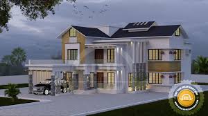 Modern Sloping Roof 4 Bhk Home Design Kerala Home Design Bloglovin