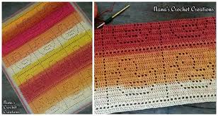 Rubber Duckies Throw Crochet Free Pattern Fillet Blanket