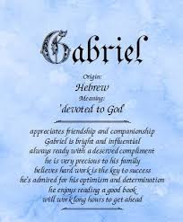 Meaning Of The Name Gabriel Names With Meaning Biblical Names Names