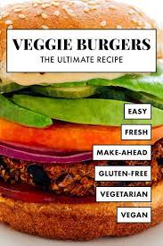 Favorite Veggie Burgers Recipe Cookie And Kate Recipe In 2021 Veggie Burgers Recipe Veggie Burger Recipes
