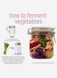How To Ferment Vegetables Recipe Ferment Vegetables Fermented Vegetables Fermented Veggies