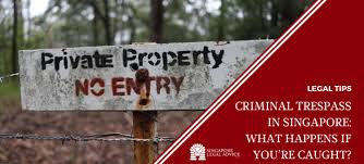 Your neighbor may have a history of disregarding other. Criminal Trespass In Singapore What Happens If You Re Caught Singaporelegaladvice Com