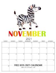 Free Kids Calendar 2021 In Super Cute Theme So Fun To Use In 2020 Kids Calendar Cute Themes Free Kids