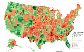 Change In Population By County Between 2010 And 2019 Oc In 2020 Map Information Visualization Visual Representation