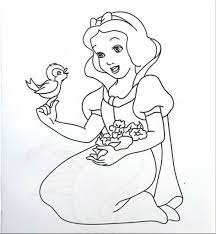 Mewarnai gambar putri sofia sketch coloring page. Sketsa Gambar Putri Salju Gudang Sketsa