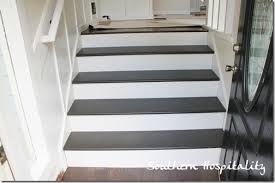 The risers highlight the natural wood of the stairs and railings, opening up the already large room. Week 20 How To Install New Stair Treads Southern Hospitality