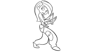 How to Draw Kim Possible Step by Step - by Laor Arts - YouTube