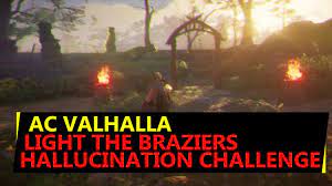 Ac Valhalla Light The Braziers Mushroom Fire Grantebridgescire Fly Agaric Challenge Youtube