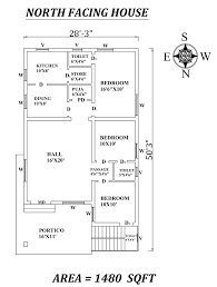 28 X50 Marvelous 3bhk North Facing House Plan As Per Vastu Shastra Autocad Dwg And Pdf File Details C North Facing House Budget House Plans 2bhk House Plan