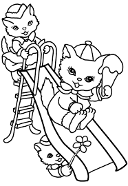 It develops fine motor skills, thinking, and fantasy. Astonishingle Summer Coloring Pages Picture Ideas To Print Cats On Playground For Kids Free Slavyanka