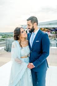 Natasha couture is a fashion paradise for women looking for indian ethnic wear. This Couple S Two Day Celebration Included A Vibrant Indian Ceremony Followed By A Modern Rooftop Reception Washingtonian Dc