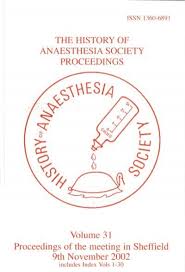 I will be placing an order so i can get started again. Volume 31 History Of Anaesthesia Society