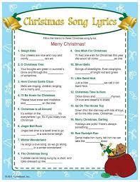 Pin By Amy Cardinale On Game Night Christmas Songs Lyrics Christmas Carol Game Christmas Trivia