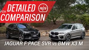 Please note that this is only a technical comparison, based solely on the technica. Video 2020 Bmw X3 M Vs Jaguar F Pace Svr Detailed Comparison Pov Performancedrive