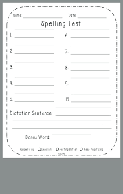 Vocabularyspellingcity provides a variety of options for printable handwriting worksheets. Blank Spelling Worksheets Sumnermuseumdc Org