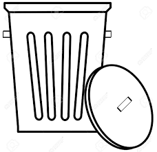 It was delivered in great condition. Outline Of Garbage Can Or Bin On White Background Vector Royalty Free Cliparts Vectors And Stock Illustration Image 2775809