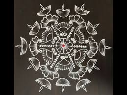 Easy Diya Rangoli 13 7 Interlaced Dots Youtube Diya Rangoli Rangoli Designs With Dots Rangoli Designs