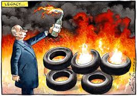 Cartoon Putin S Legacy The English Blog Car and transportation issue with burning car. cartoon putin s legacy the english blog