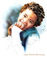 Http Winifredsgallery Com Store Painting Children With Watercolor By Winifred Corel Painter Real W Fine Art Portraits Watercolor Portraits Corel Painter