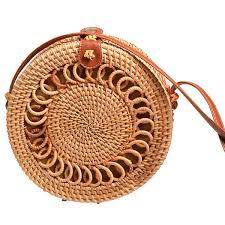 Casual round shape lovely straw vintage bag rattan woven handbag ladies fashionable knitted messenger beach bags. Handmade Woven Rattan Bag Women Straw Bag Bamboo Circular Beach Bags Summer Bali Bohemian Knitting Shoulder Bags Buy At The Price Of 21 55 In Dhgate Com Imall Com