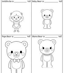 Goldilocks And The Three Bears Measurement Worksheet Bear Activities Preschool Goldilocks And The Three Bears Measurement Worksheets