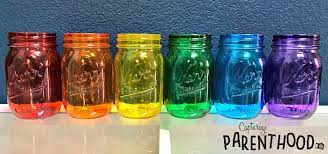Diy Tinted Mason Jars Two Ways