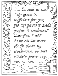The illustration shows several the quote from 2 corinthians 4:7. Coloring Pages For Kids By Mr Adron 2 Corinthians 12 9 Print And Color Page