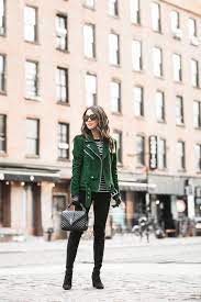 Frozen Green Suede Jacket High Boots Wendy S Lookbook Green Leather Jacket Outfit Green Suede Jacket Green Jacket Outfit