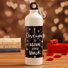 Finding a gift for him on valentine's day is easier said than done. Love You To The Moon Water Bottle