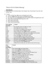 Latihan kata hubung tahun 3. Tahun 4 5 6 Kata Hubung