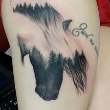 Pferdewaldtattoo Pferdewaldtattoo Forest Tattoos Horse Tattoo Horse Tattoo Design
