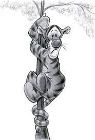 Later in the book pooh demonstrates his bravery when he and christopher robin set off in an upturned umbrella to rescue. Tigger By Zdrer456 On Deviantart Disney Drawings Sketches Disney Sketches Disney Drawings