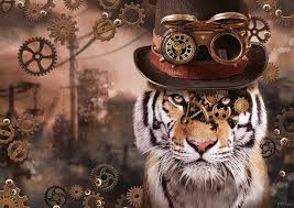 Brain teaser, puzzle box, questbox, wooden box, 3d puzzle, escape room game, birthday gift. Puzzle Schmidt 1000 Details M Binz Steampunk Tiger 1001puzzle Com