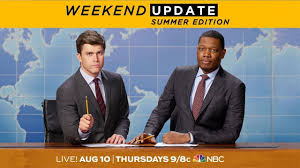 Cecily strong's outrageous judge jeanine broke colin jost on 'snl' music Colin Jost And Michael Che Are Back Snl Youtube