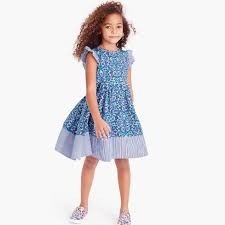 Girls Ruffle Sleeve Dress In Liberty Floral Girl Dresses J Crew Dresses Girls Dresses Girls Dress Shop