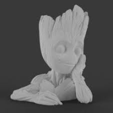 Baby Groot Download On Https Cults3d Com 3dprinting 3dprint 3ddesign Stlmodel 3dmodel 3dprinter Impression3d Impri Baby Groot 3d Characters Groot